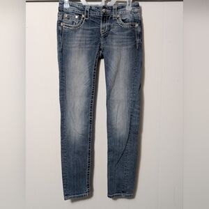 Women's Miss Me Distressed Y2K Skinny Denim Size 26